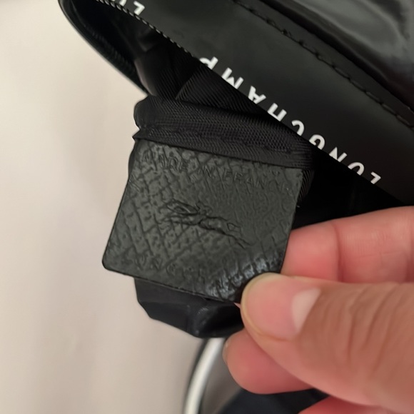 NEW LONGCHAMP Small Le Pliage Tote Black White - Picture 14 of 16